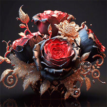 Load image into Gallery viewer, Diamond Painting - Full Round - metal rose (30*30CM)

