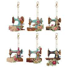 Load image into Gallery viewer, DIY Diamond Ornament Decoration Special Shaped 6pcs Sewing Machine Gift for Kids
