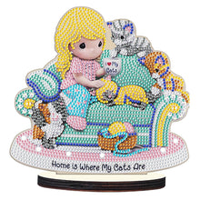 Load image into Gallery viewer, Crystal Diamond Ornament Paint by Number Point Drilling Ornament Home Decoration
