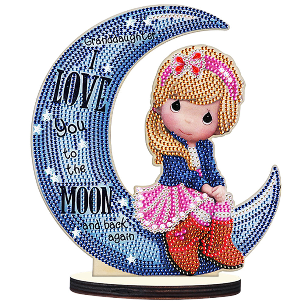 Crystal Diamond Ornament Paint by Number Point Drilling Ornament Home Decoration