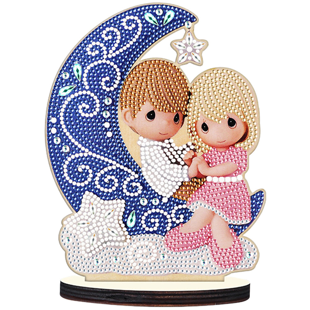 Crystal Diamond Ornament Paint by Number Point Drilling Ornament Home Decoration