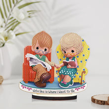 Load image into Gallery viewer, Crystal Diamond Ornament Paint by Number Point Drilling Ornament Home Decoration

