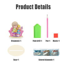 Load image into Gallery viewer, Crystal Diamond Ornament Paint by Number Point Drilling Ornament Home Decoration
