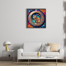 Load image into Gallery viewer, Diamond Painting - Full Round - crystal light cat (30*30CM)
