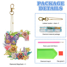 Load image into Gallery viewer, DIY Diamond Art Key Rings Special Shaped Keychain Supplies Lettter Gift for Kids
