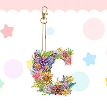 Load image into Gallery viewer, DIY Diamond Art Key Rings Special Shaped Keychain Supplies Lettter Gift for Kids
