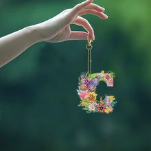 Load image into Gallery viewer, DIY Diamond Art Key Rings Special Shaped Keychain Supplies Lettter Gift for Kids
