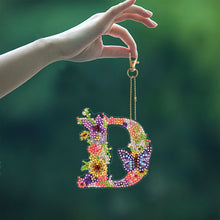 Load image into Gallery viewer, DIY Diamond Art Key Rings Special Shaped Keychain Supplies Lettter Gift for Kids
