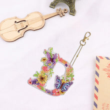 Load image into Gallery viewer, DIY Diamond Art Key Rings Special Shaped Keychain Supplies Lettter Gift for Kids

