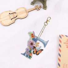 Load image into Gallery viewer, DIY Diamond Art Key Rings Special Shaped Keychain Supplies Lettter Gift for Kids
