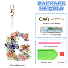 Load image into Gallery viewer, DIY Diamond Art Key Rings Special Shaped Keychain Supplies Lettter Gift for Kids
