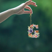 Load image into Gallery viewer, DIY Diamond Art Key Rings Special Shaped Keychain Supplies Lettter Gift for Kids
