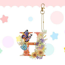 Load image into Gallery viewer, DIY Diamond Art Key Rings Special Shaped Keychain Supplies Lettter Gift for Kids
