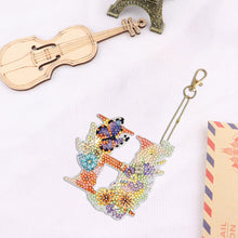 Load image into Gallery viewer, DIY Diamond Art Key Rings Special Shaped Keychain Supplies Lettter Gift for Kids
