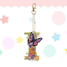 Load image into Gallery viewer, DIY Diamond Art Key Rings Special Shaped Keychain Supplies Lettter Gift for Kids
