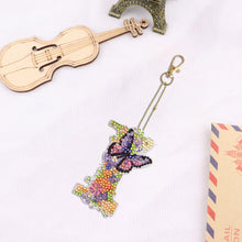 Load image into Gallery viewer, DIY Diamond Art Key Rings Special Shaped Keychain Supplies Lettter Gift for Kids
