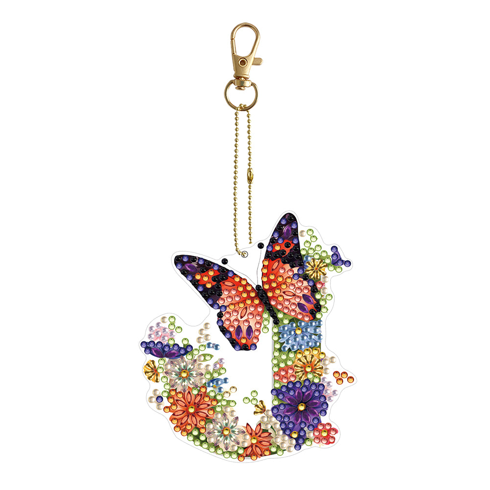 DIY Diamond Art Key Rings Special Shaped Keychain Supplies Lettter Gift for Kids