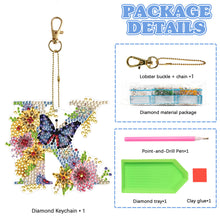 Load image into Gallery viewer, DIY Diamond Art Key Rings Special Shaped Keychain Supplies Lettter Gift for Kids

