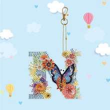 Load image into Gallery viewer, DIY Diamond Art Key Rings Special Shaped Keychain Supplies Lettter Gift for Kids
