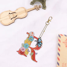 Load image into Gallery viewer, DIY Diamond Art Key Rings Special Shaped Keychain Supplies Lettter Gift for Kids
