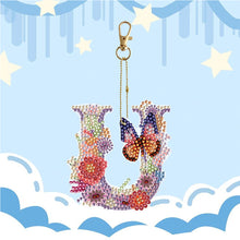 Load image into Gallery viewer, DIY Diamond Art Key Rings Special Shaped Keychain Supplies Lettter Gift for Kids
