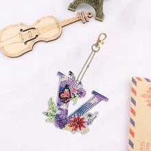 Load image into Gallery viewer, DIY Diamond Art Key Rings Special Shaped Keychain Supplies Lettter Gift for Kids
