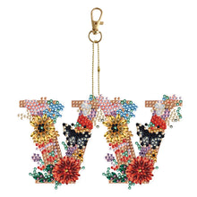 Load image into Gallery viewer, DIY Diamond Art Key Rings Special Shaped Keychain Supplies Lettter Gift for Kids
