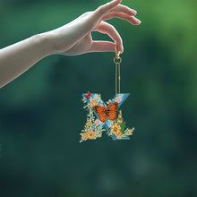 Load image into Gallery viewer, DIY Diamond Art Key Rings Special Shaped Keychain Supplies Lettter Gift for Kids
