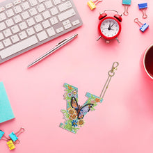 Load image into Gallery viewer, DIY Diamond Art Key Rings Special Shaped Keychain Supplies Lettter Gift for Kids
