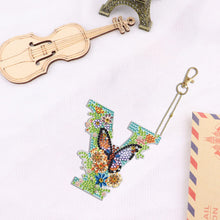 Load image into Gallery viewer, DIY Diamond Art Key Rings Special Shaped Keychain Supplies Lettter Gift for Kids
