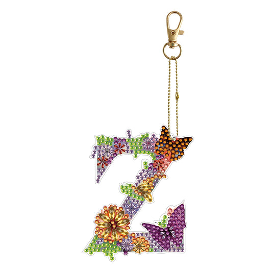 DIY Diamond Art Key Rings Special Shaped Keychain Supplies Lettter Gift for Kids
