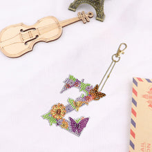 Load image into Gallery viewer, DIY Diamond Art Key Rings Special Shaped Keychain Supplies Lettter Gift for Kids
