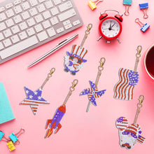 Load image into Gallery viewer, Independence Day Series DIY Keychain Double Side Special Shaped Gift for Kid(#4)
