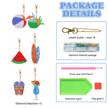 Load image into Gallery viewer, Summer Day Series DIY Keychain Double Side Special Shaped Gift for Kids (#5)
