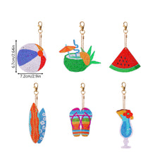 Load image into Gallery viewer, Summer Day Series DIY Keychain Double Side Special Shaped Gift for Kids (#5)
