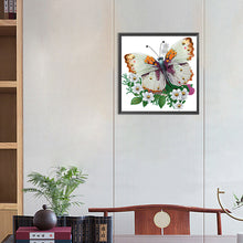 Load image into Gallery viewer, Diamond Painting - Partial Special Shaped - Butterfly (30*30CM)
