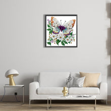 Load image into Gallery viewer, Diamond Painting - Partial Special Shaped - Butterfly (30*30CM)
