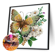 Load image into Gallery viewer, Diamond Painting - Partial Special Shaped - Butterfly (30*30CM)
