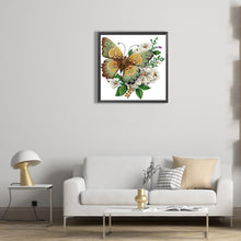 Load image into Gallery viewer, Diamond Painting - Partial Special Shaped - Butterfly (30*30CM)
