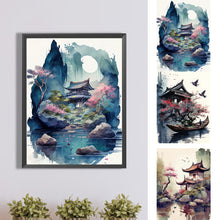 Load image into Gallery viewer, Diamond Painting - Full Round - watercolor buildings (30*40CM)
