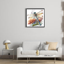 Load image into Gallery viewer, Diamond Painting - Full Round - watercolor dragonfly (30*30CM)
