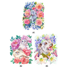 Load image into Gallery viewer, Diamond Painting - Full Round - animal surrounded by flowers (30*40CM)
