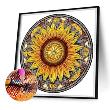 Load image into Gallery viewer, Diamond Painting - Partial Special Shaped - Sunflower Glass Art (30*30CM)
