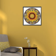 Load image into Gallery viewer, Diamond Painting - Partial Special Shaped - Sunflower Glass Art (30*30CM)
