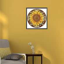 Load image into Gallery viewer, Diamond Painting - Partial Special Shaped - Sunflower Glass Art (30*30CM)
