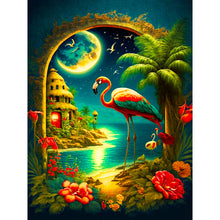 Load image into Gallery viewer, Diamond Painting - Full Round - flamingo habitat (30*40CM)
