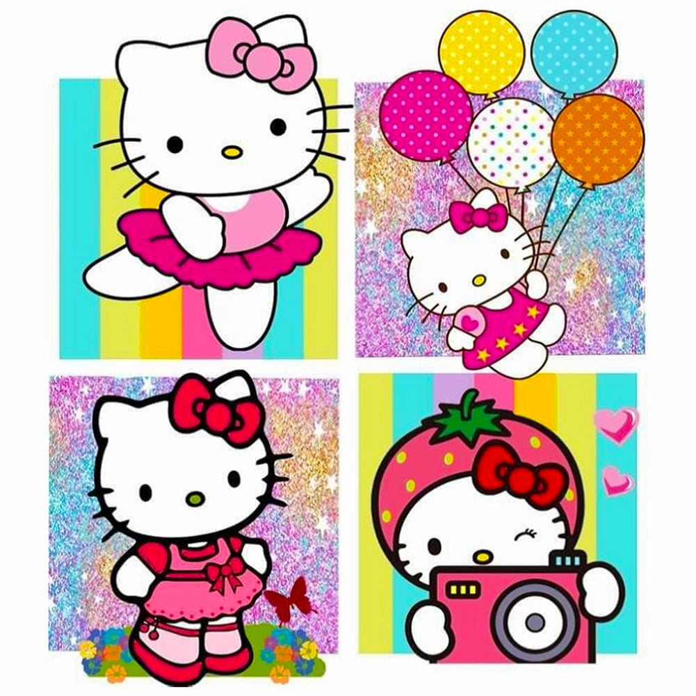 Diamond Painting - Full Round - hello kitty (40*40CM)