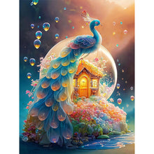 Load image into Gallery viewer, Diamond Painting - Full Round - fantasy peacock (30*40CM)
