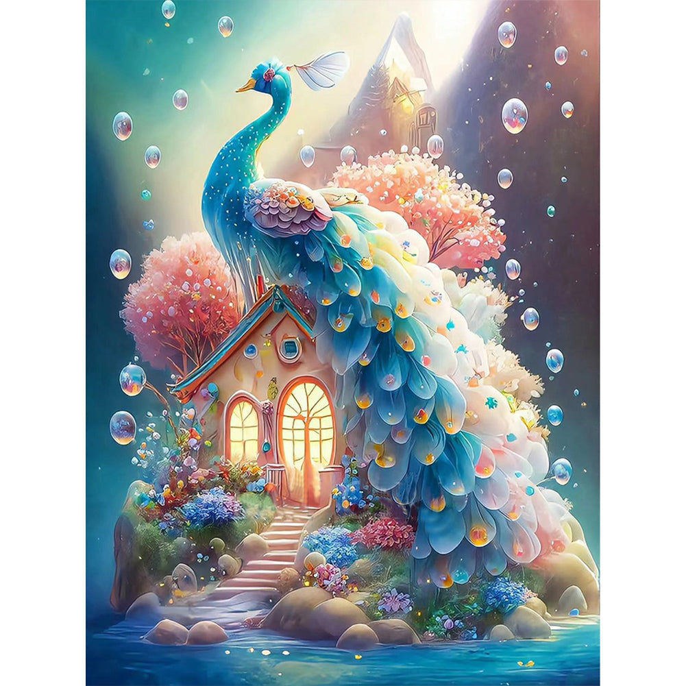 Diamond Painting - Full Round - fantasy peacock (30*40CM)