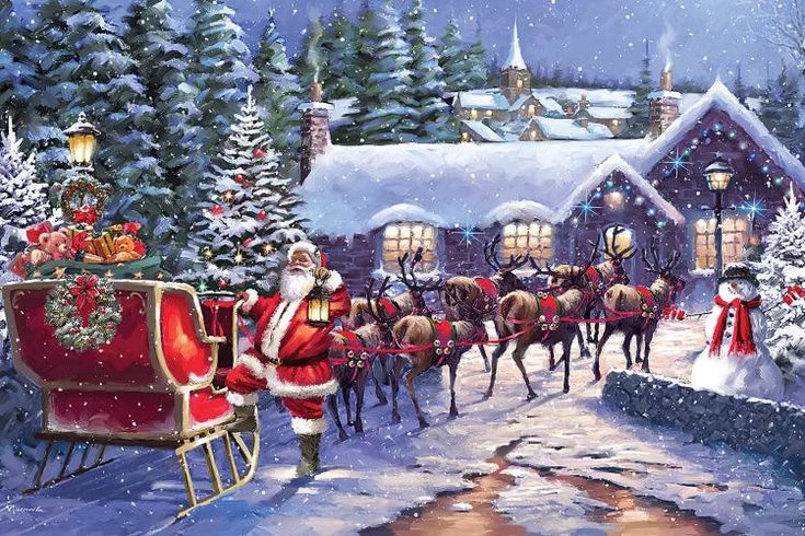 AB Diamond Painting - Full Round - Christmas Santa Claus (40*60cm)